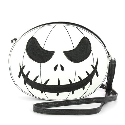 Glow in the Dark White Jack-O-Lantern Shoulder Bag-0