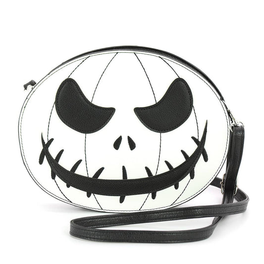 Glow in the Dark White Jack-O-Lantern Shoulder Bag-0