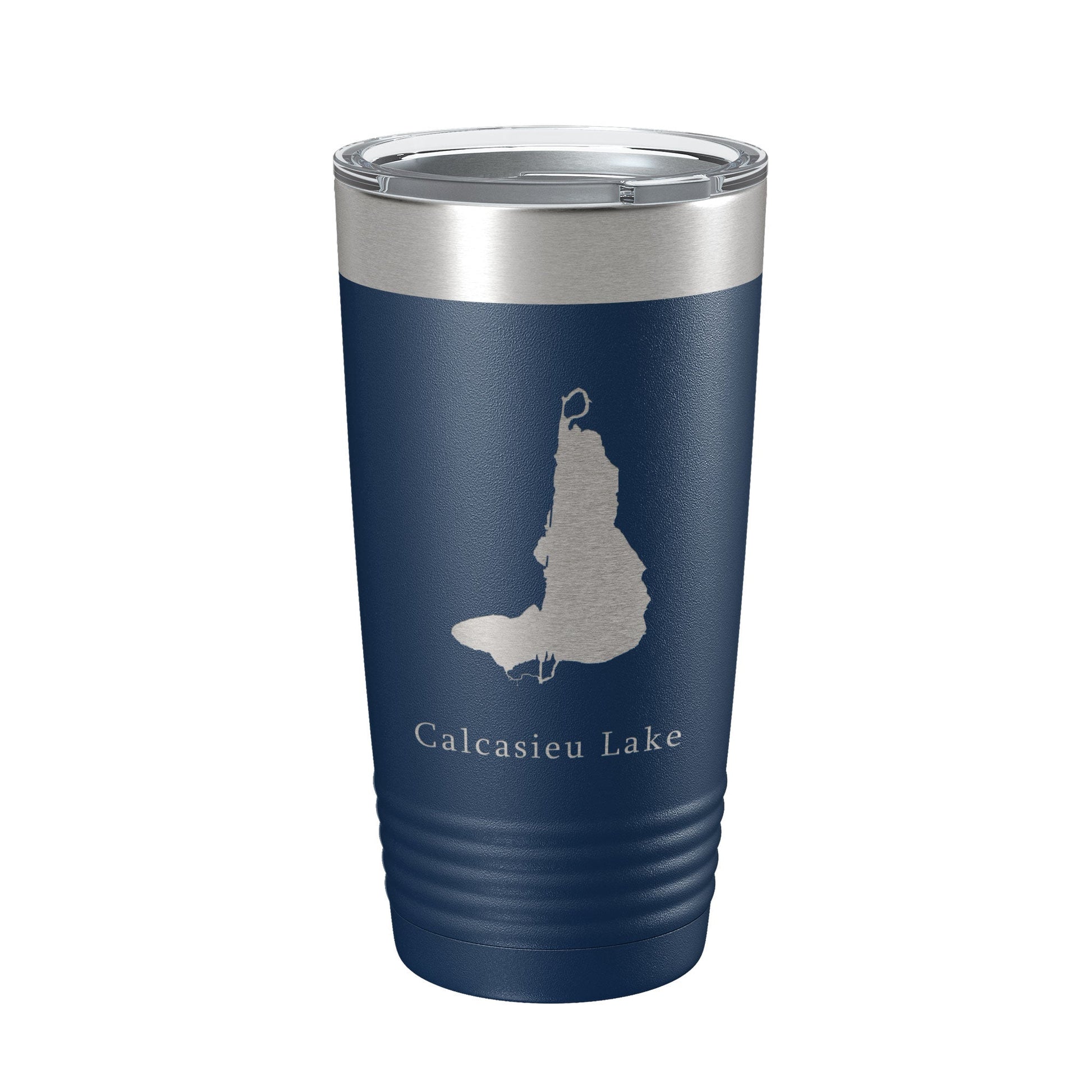 Calcasieu Lake Map Tumbler Travel Mug Insulated Laser Engraved Coffee Cup Louisiana 20 oz-2