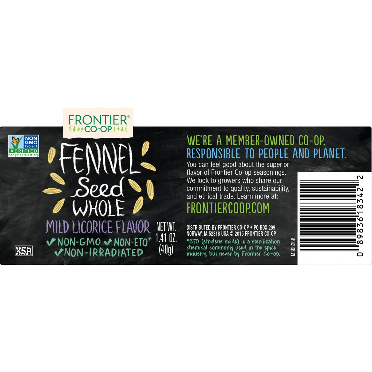 Frontier Herb Whole Fennel Seed (1x1.28 Oz)-1
