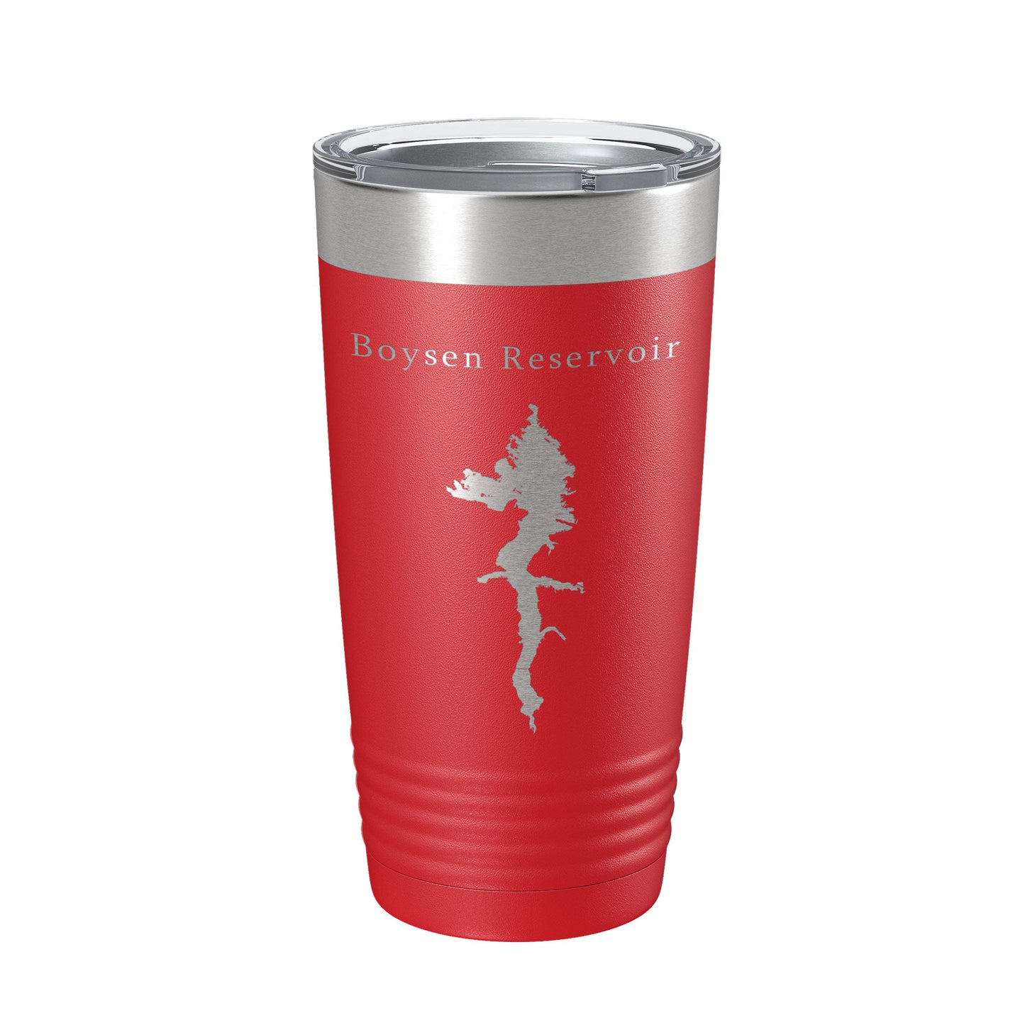 Boysen Reservoir Tumbler Lake Map Travel Mug Insulated Laser Engraved Coffee Cup Wyoming 20 oz-10