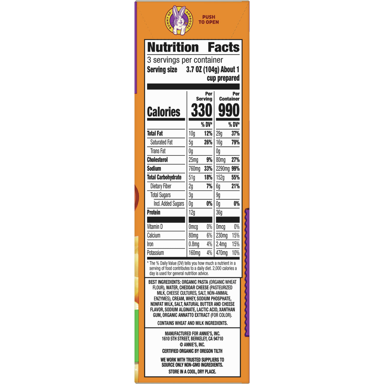 Annie's Deluxe Shells & Aged Wisconsin Cheddar (12x11 Oz)-7