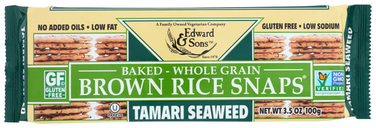 Edward & Sons Tamari Seaweed Fat Free Snaps (12x3.5 Oz)-0