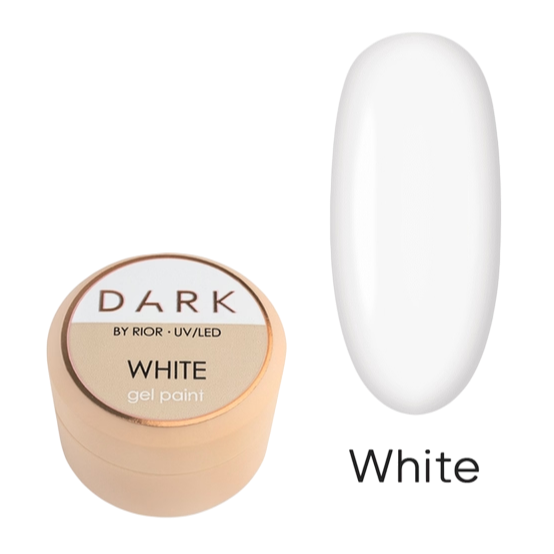 DARK White Gel Paint, 5g-0