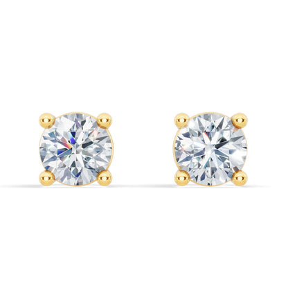 Classic Lab Diamond Stud Earrings (1/4 ct. tw.) – VS+ Clarity - 14k White or Yellow Gold Over Sterling Silver-1