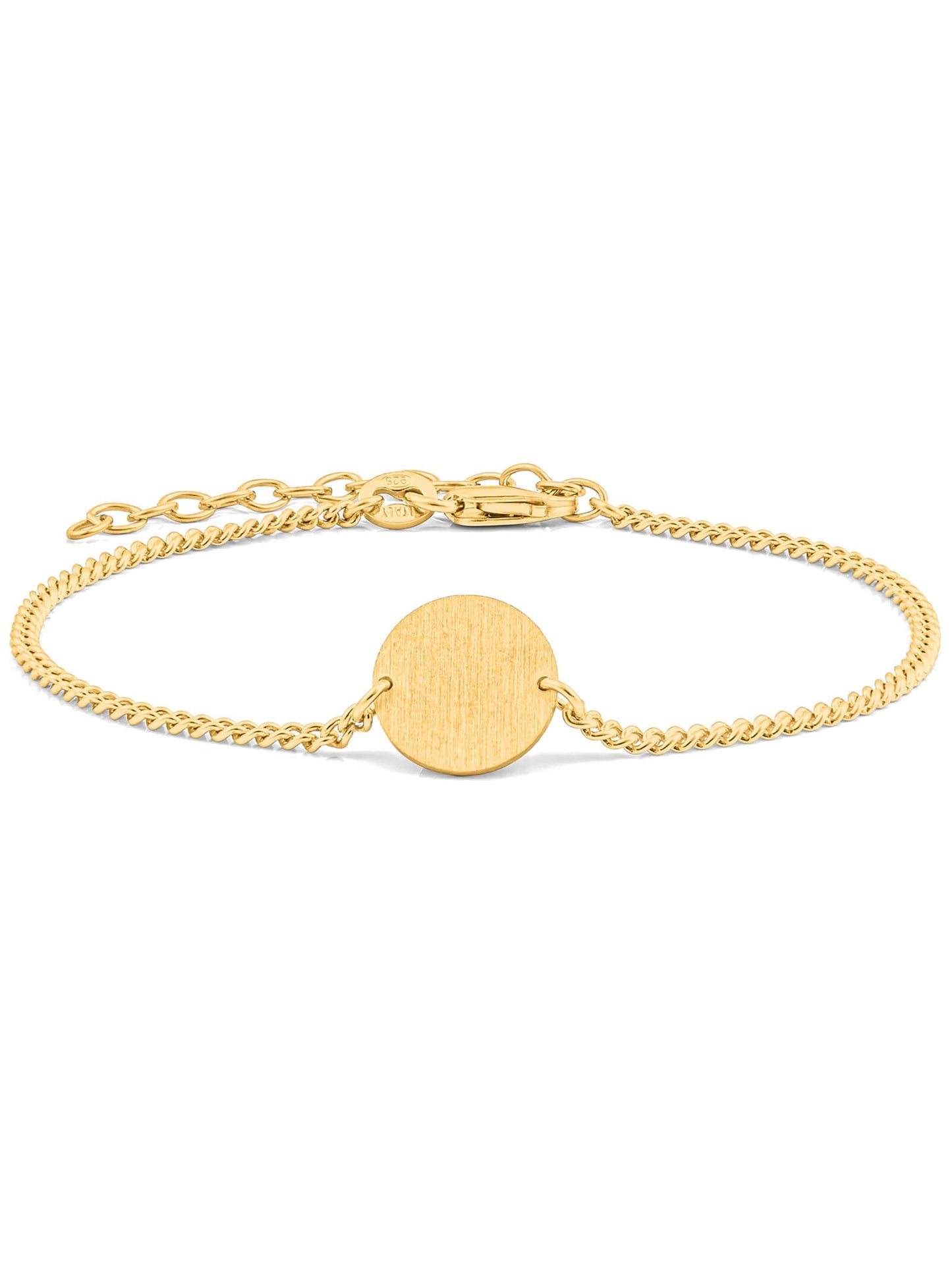 Armband Panzerkette CIRCLE Vergoldet-0