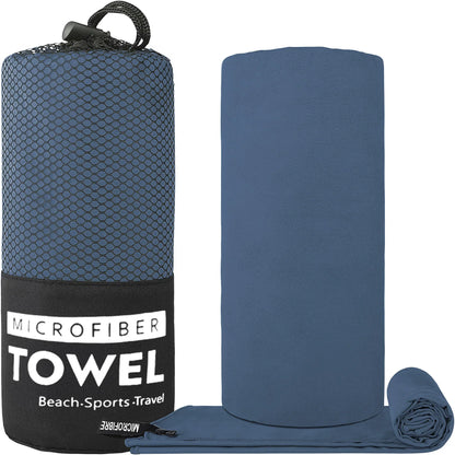 1-pc Quick-Dry Microfibre Sports Towel (Navy Blue)-0