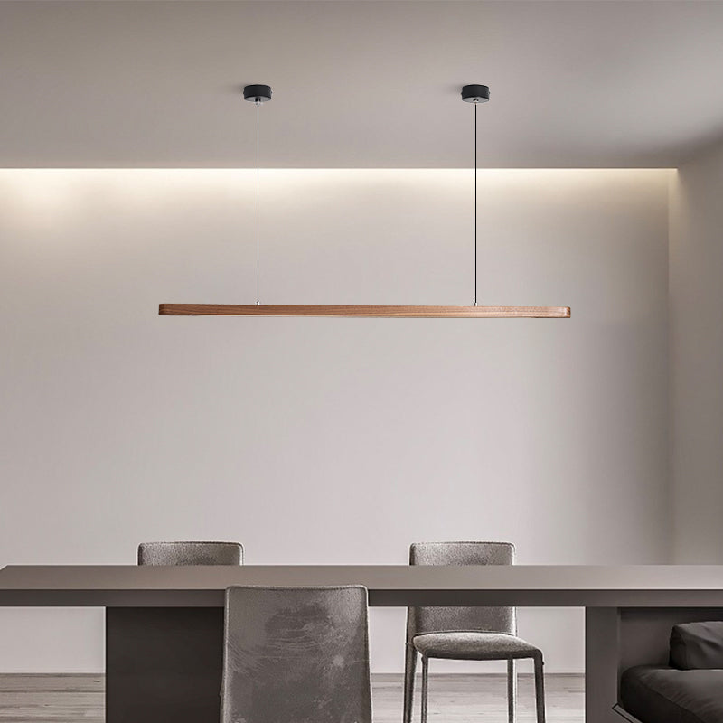 Geometric Solid Wood Tri-Color Pendant Light-7