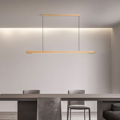 Geometric Solid Wood Tri-Color Pendant Light-6