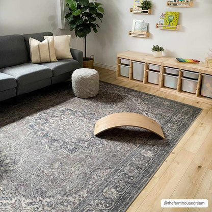 Greenpoint Dusty Blue Washable Rug-2
