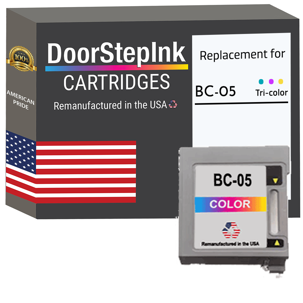 DoorStepInk Remanufactured in the USA Ink Cartridge for Canon BC-05 Color-0
