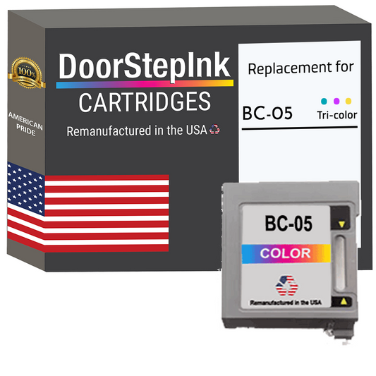 DoorStepInk Remanufactured in the USA Ink Cartridge for Canon BC-05 Color-0