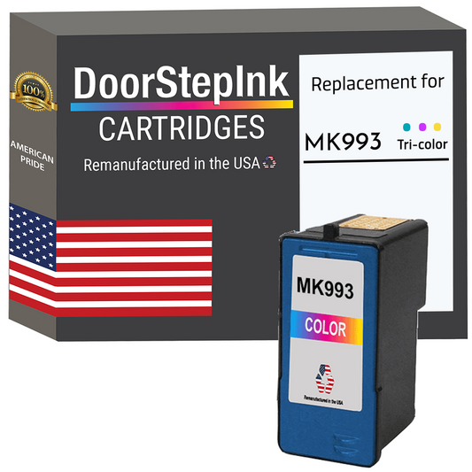 DoorStepInk Brand for Dell Series 9 MK993 Color Remanufactured in the USA Ink Cartridges-0