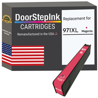 DoorStepInk Brand for HP 971XL (CN627AM) Magenta Remanufactured in the USA Ink Cartridge-0