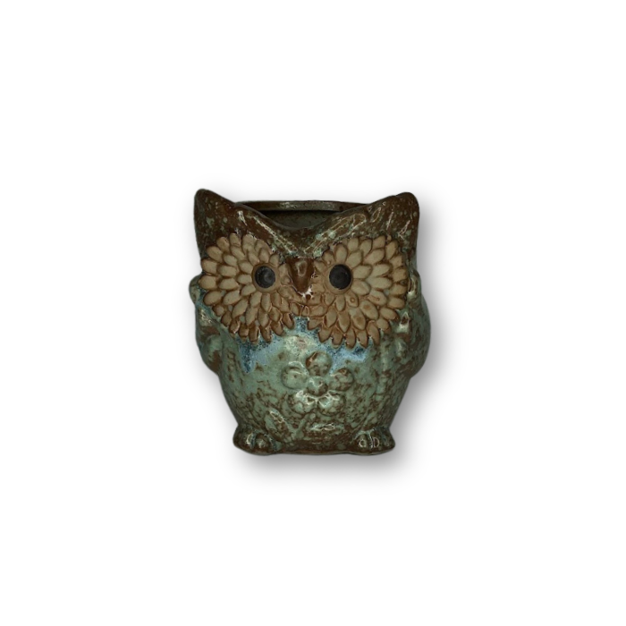 Blue Owl Flower Pot Style 2-0