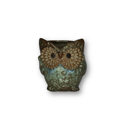 Blue Owl Flower Pot Style 2-0