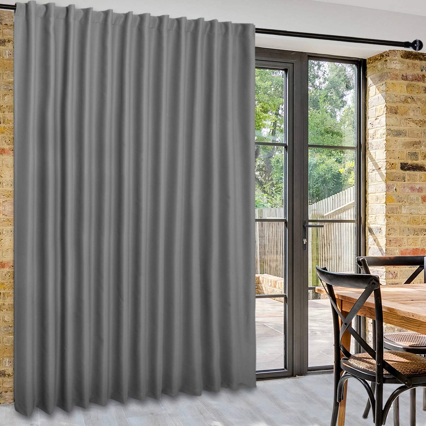 DWCN 1 Panel Wide Width Blackout Curtain, Room Divider Curtains-6
