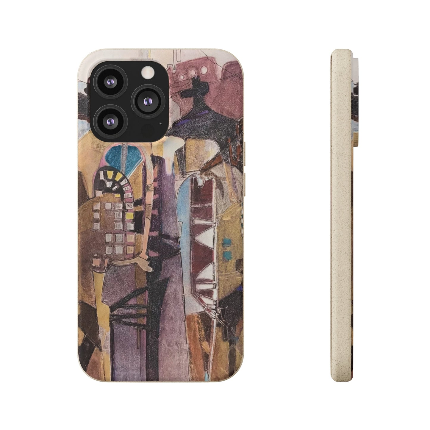 Biodegradable Phone Case with 'San Francisco De Asis' Abstract Original Artwork by Barbara Cleary-15