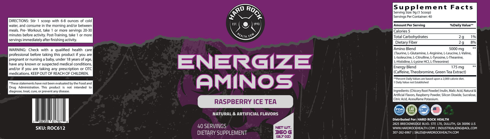 Hard Rock Health Energized Aminos Raspberry Iced-2
