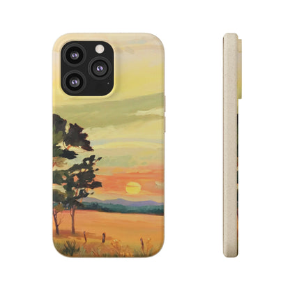 Biodegradable Phone Case with 'Sunrise' Landscape Original Artwork by Barbara Cleary-25