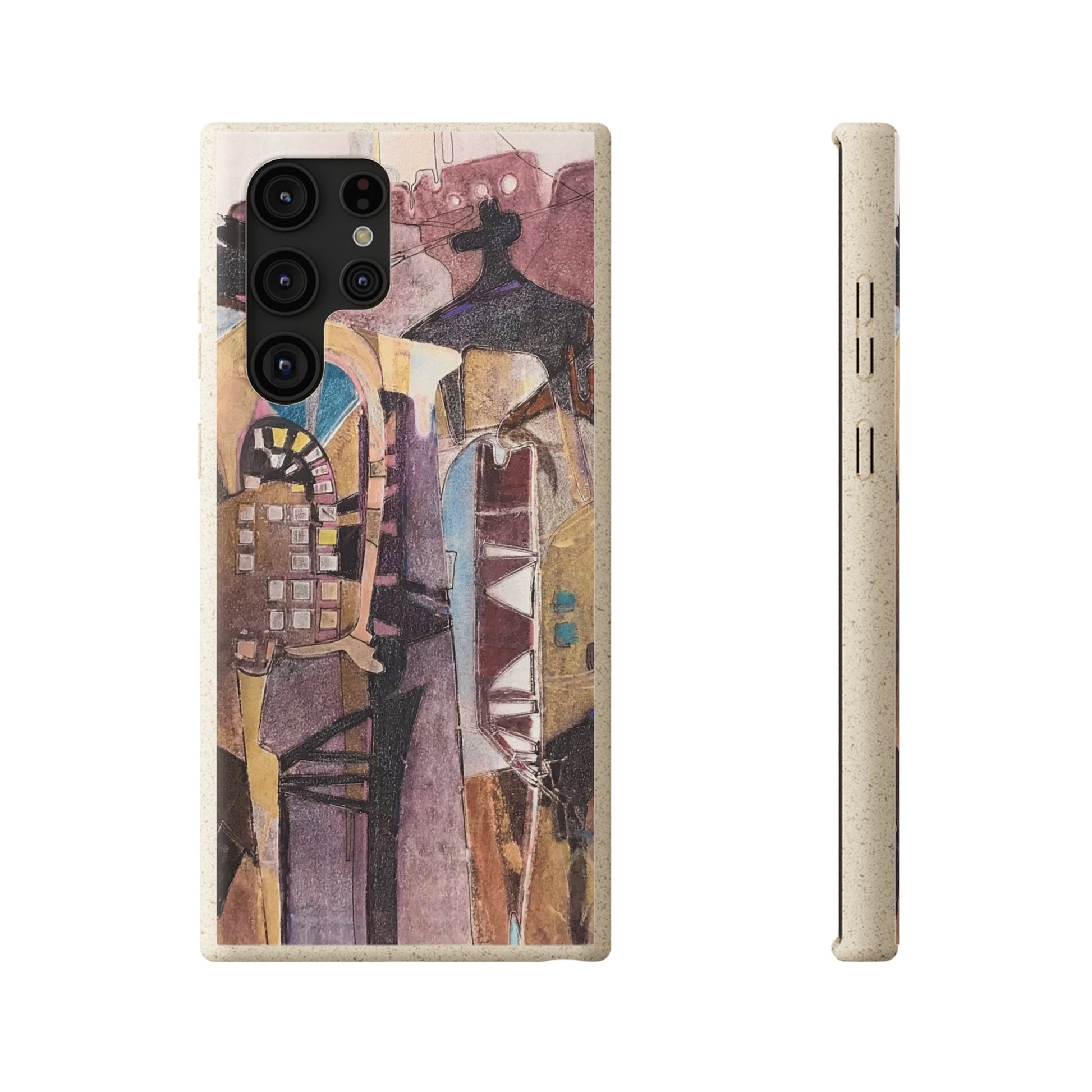 Biodegradable Phone Case with 'San Francisco De Asis' Abstract Original Artwork by Barbara Cleary-35