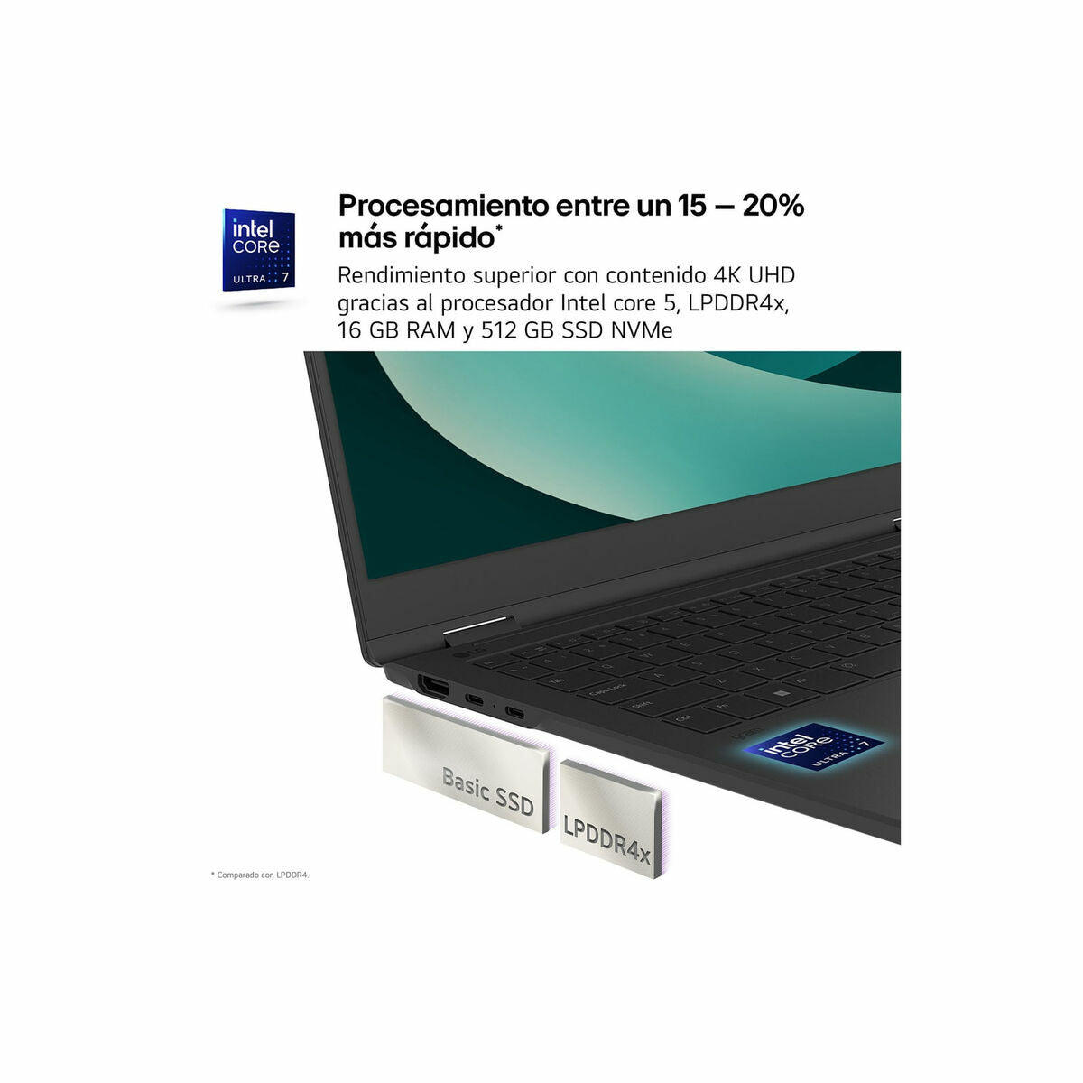 Laptop LG 14Z90RU-G.AA55B 14" 16 GB RAM 512 GB SSD Spanish Qwerty i5-1334U-21