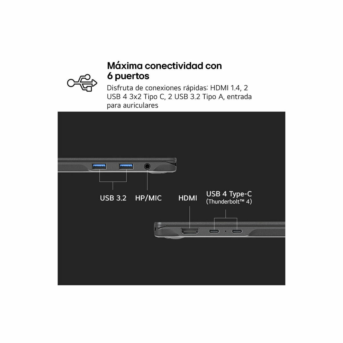 Laptop LG 14Z90RU-G.AA55B 14" 16 GB RAM 512 GB SSD Spanish Qwerty i5-1334U-20