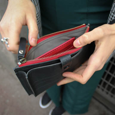 Costa Vegan Wristlet Purse (4 colours available)-1