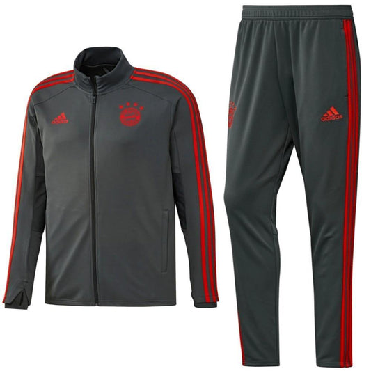 Bayern Munich grey training players Soccer tracksuit 2018/19 - Adidas-0