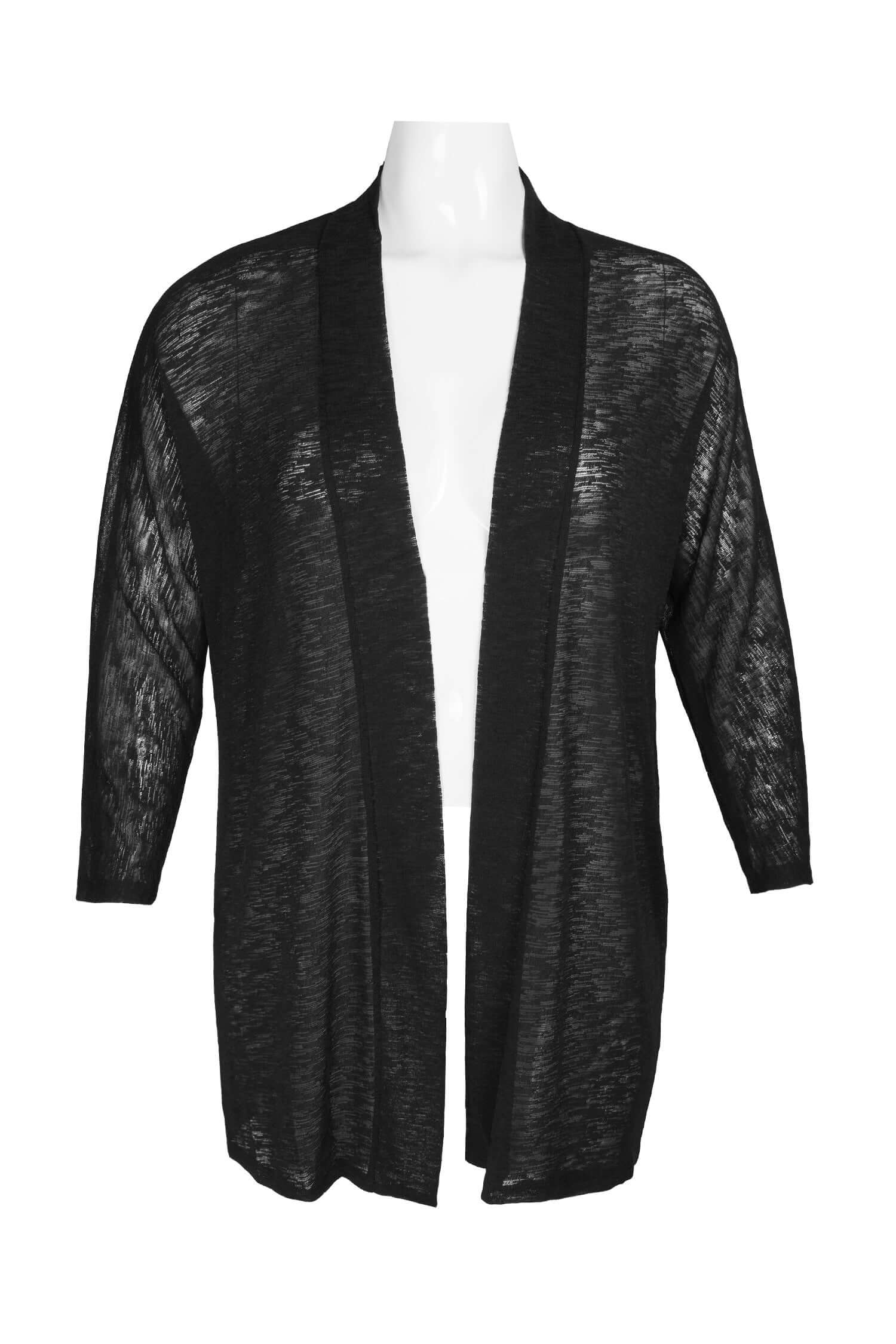 Kasper Open Front Dolman Sleeve Solid Duster Cardigan Onion Skin (Plus Size)-0