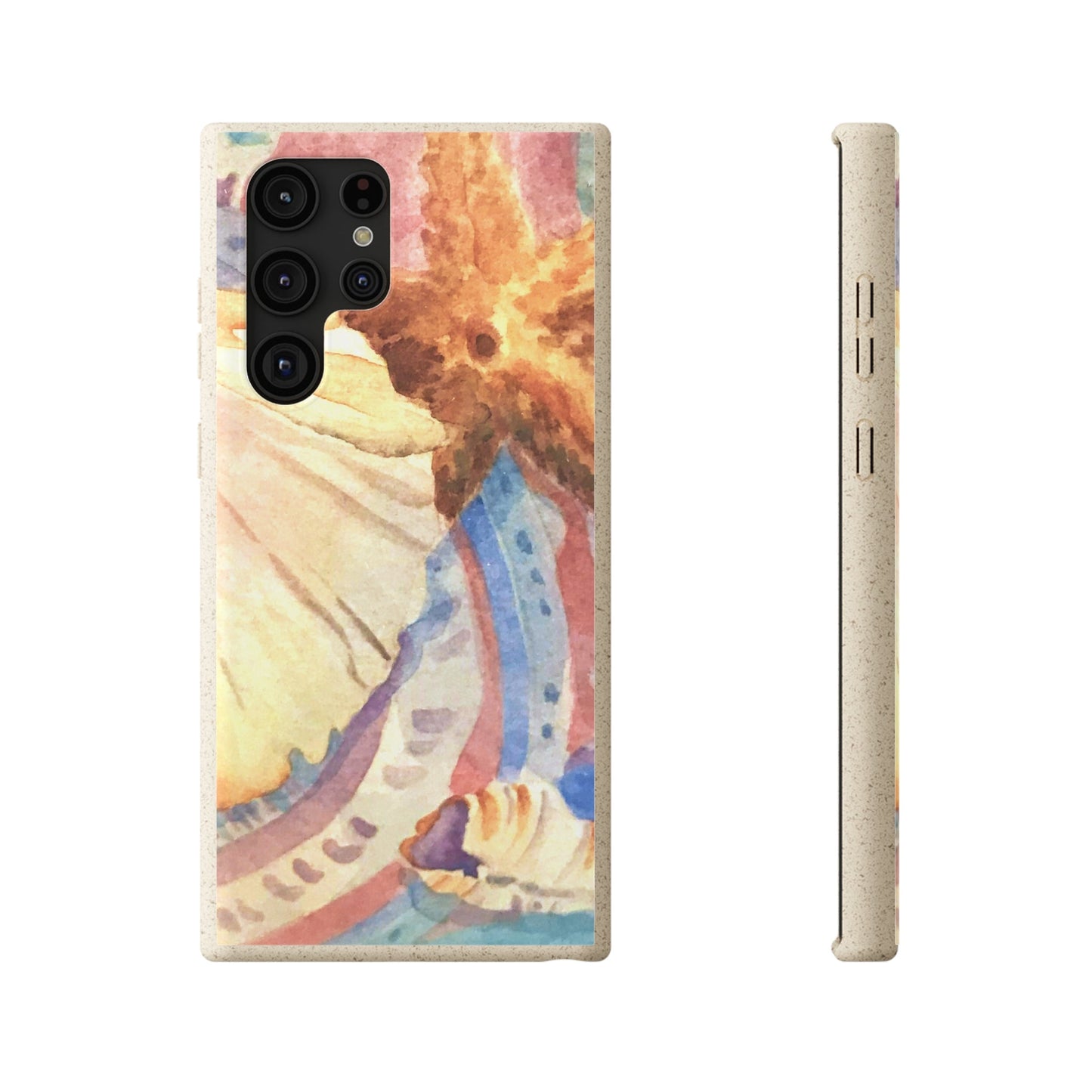 Biodegradable Phone Case with 'Treasures of the Tide' Watercolor Original Artwork by Barbara Cleary-41