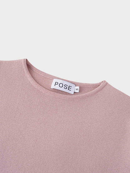 High Cuff Sweater-Blush-2