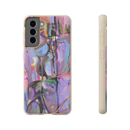 Biodegradable Phone Case with 'Passages' Abstract Original Artwork by Barbara Cleary-42