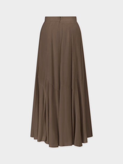 TRUMPET FLARE SKIRT-OLIVE-1
