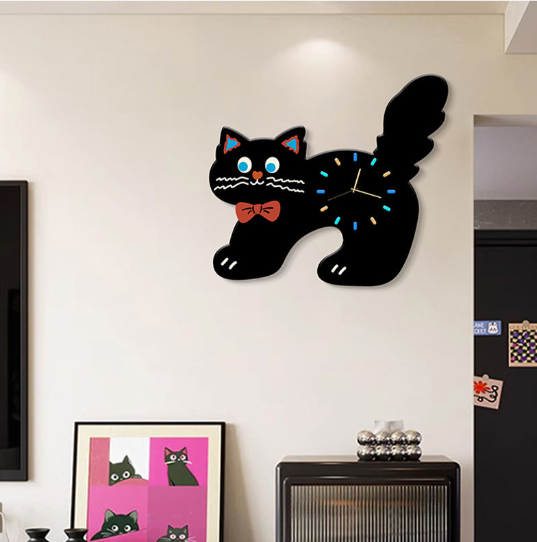 Cat Shaped Wall Clock-2