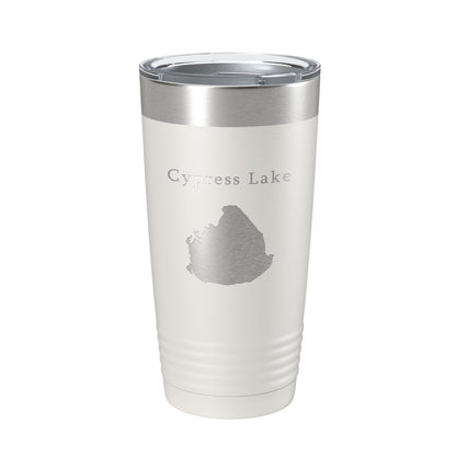 Cypress Lake Map Tumbler Travel Mug Insulated Laser Engraved Coffee Cup Kissimmee Orlando Florida 20 oz-1