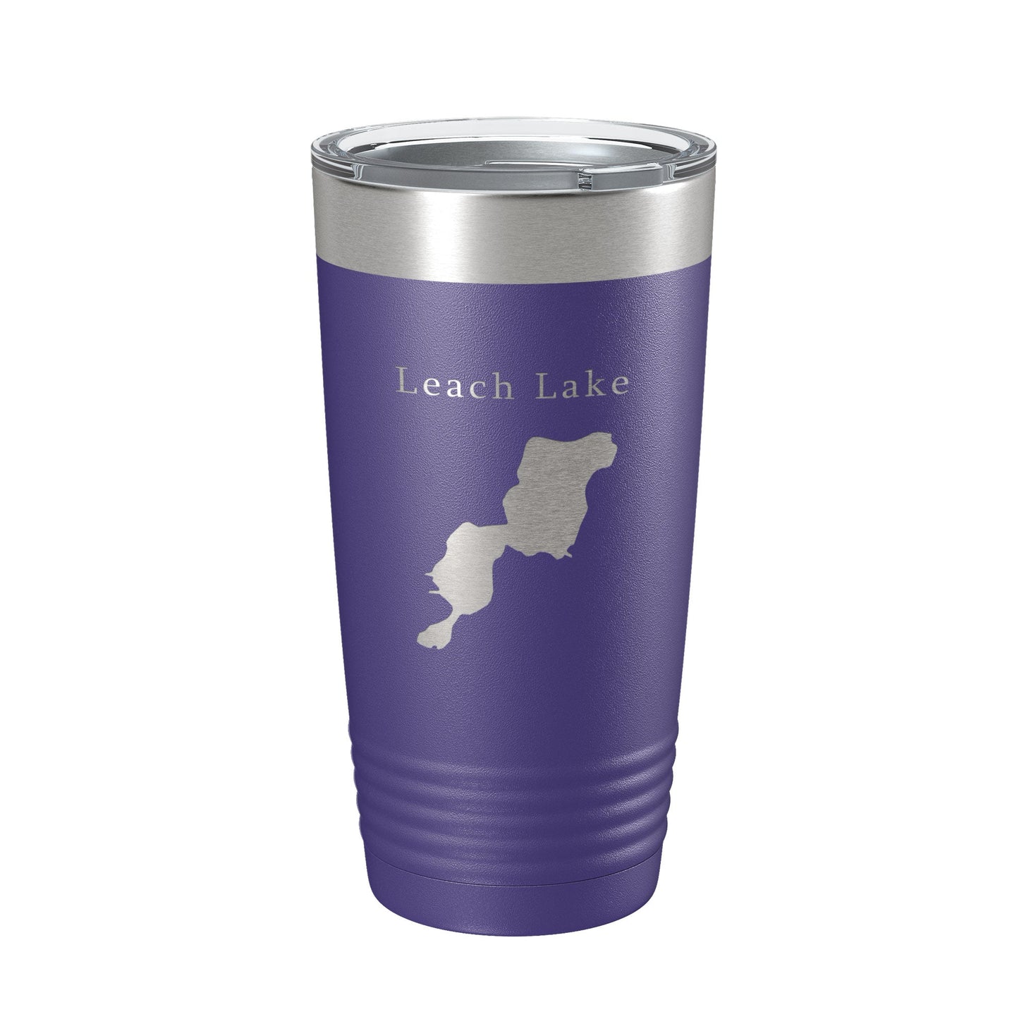 Leach Lake Map Tumbler Travel Mug Insulated Laser Engraved Coffee Cup Michigan 20 oz-15