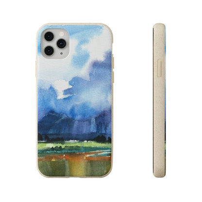Biodegradable Phone Case with 'Tranquil Mountain View 4' Landscape Original Artwork by Barbara Cleary-22