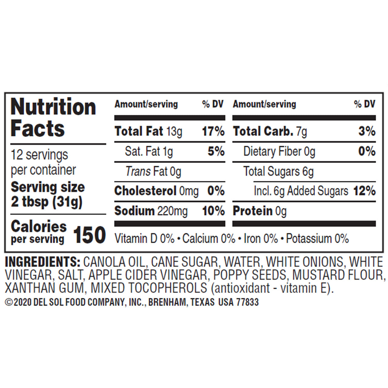 Brianna's Home Style Salad DressingRich Poppy Seed (6x12Oz)-2