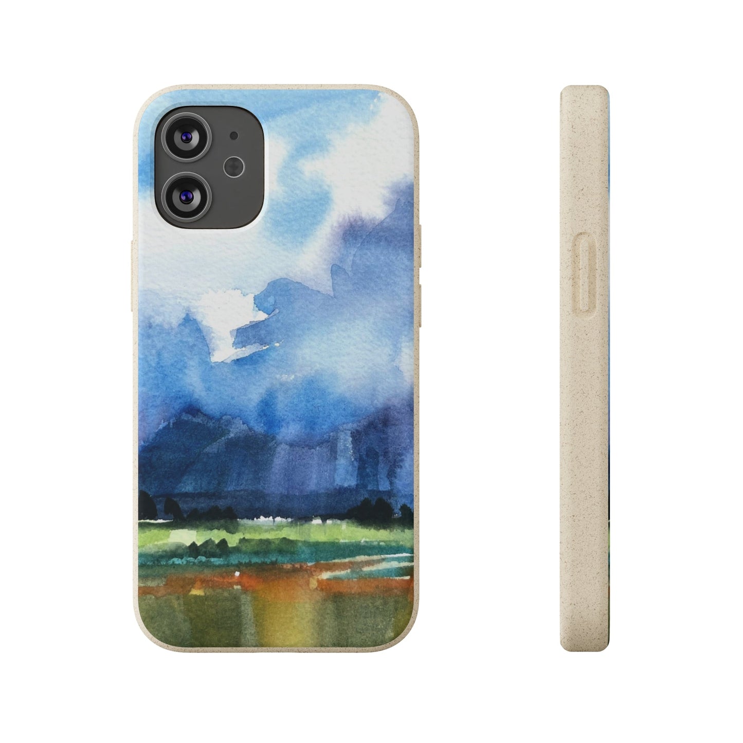 Biodegradable Phone Case with 'Tranquil Mountain View 4' Landscape Original Artwork by Barbara Cleary-18