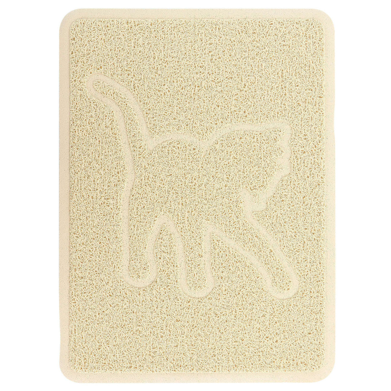 Gibson Everyday Pet Elements 18.5 x 13.78 Inch Cat Silhouette Placemat in Tan-0