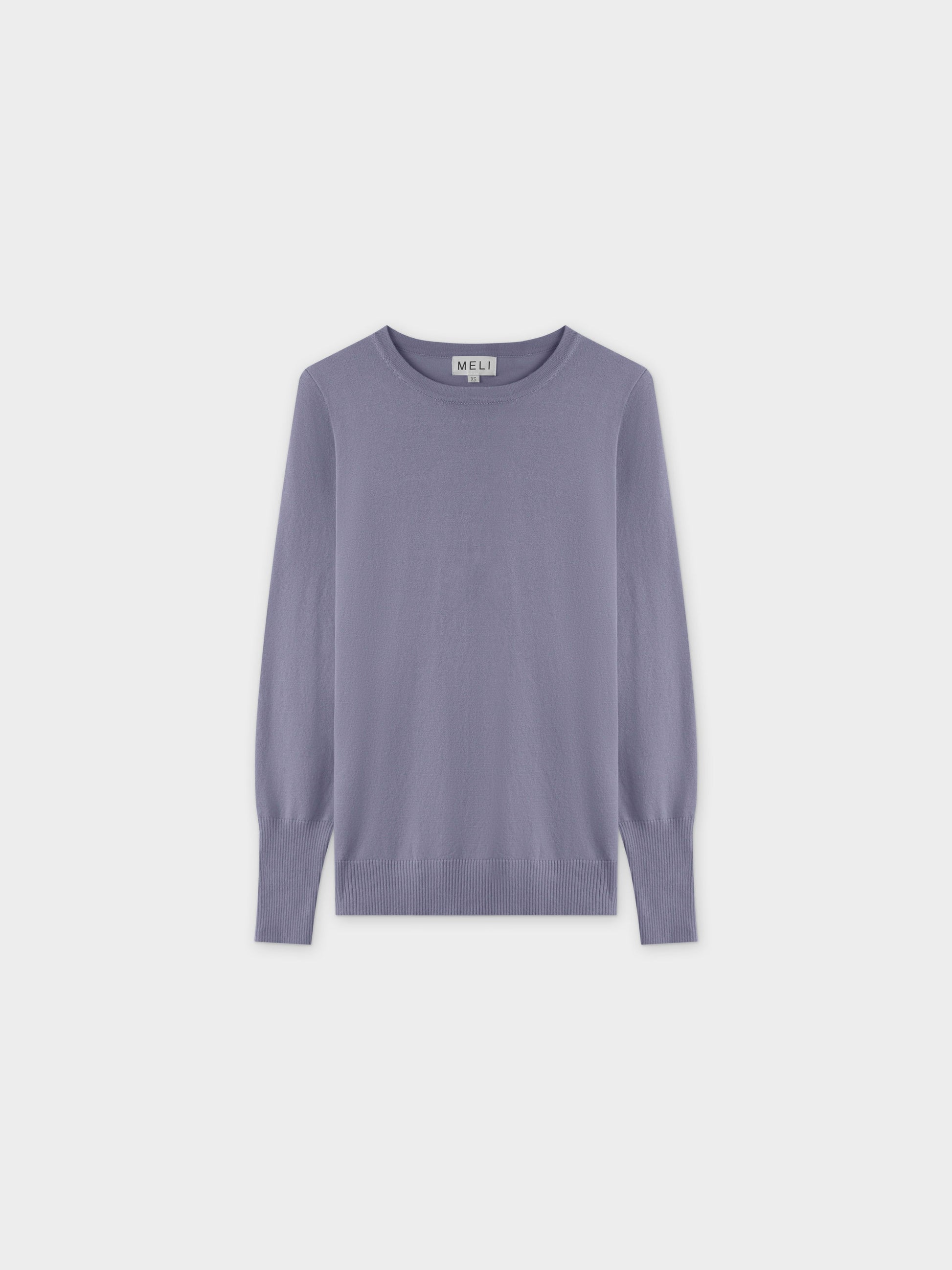 Basic Crew Sweater LS-Denim Blue-0
