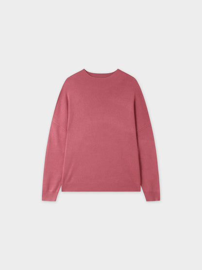 Oversized Soft Knit Sweater-Rose-1