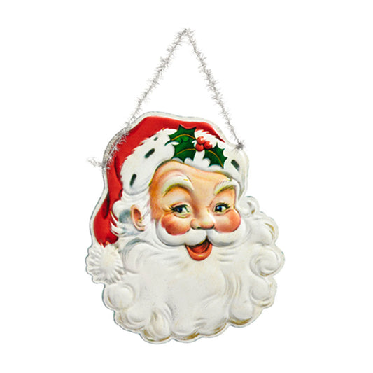12" Classic Santa Wall Ornament-0