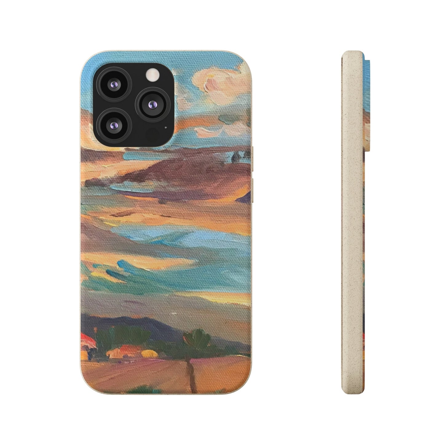 Biodegradable Phone Case with 'Fall Sky' Landscape Original Artwork by Barbara Cleary-15