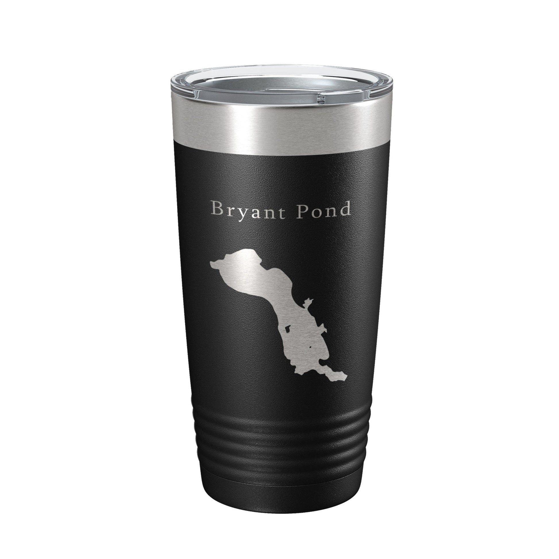 Bryant Pond Lake Christopher Map Tumbler Travel Mug Insulated Laser Engraved Coffee Cup Maine 20 oz-0