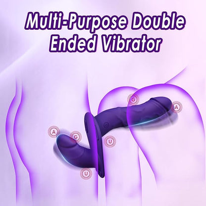 TwinnedTouch Remote Control Double Ended Dildo Vibrator-4