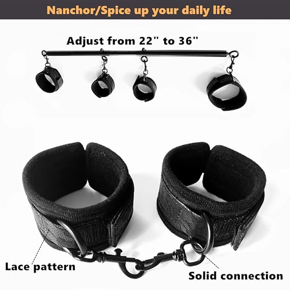Adjustable BDSM Spreader Bar Restraint Set-1
