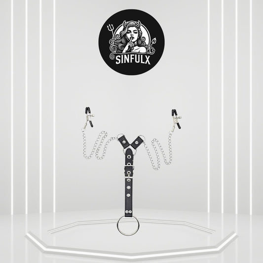 SensationBalance BDSM Nipple Clamps Penis Cage-0