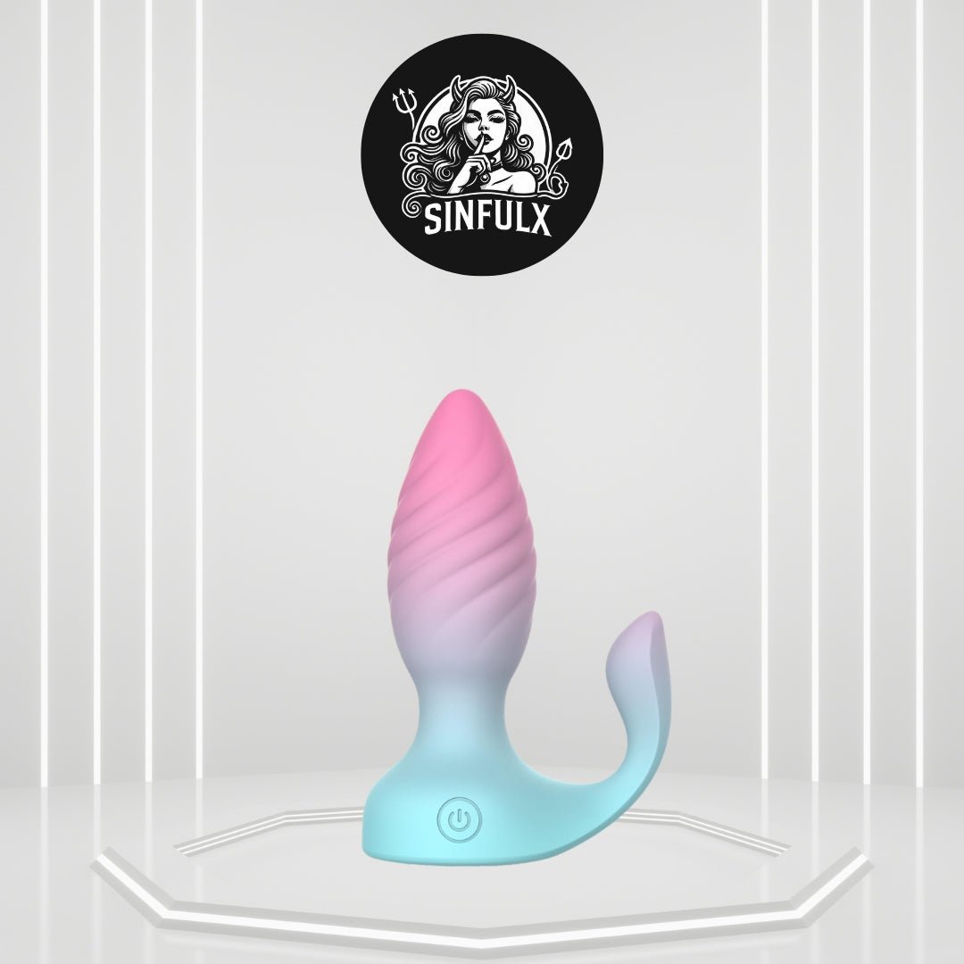 BlushEcho Remote Control Butt Plug Vibrator-0